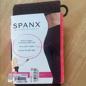 SPANX Chestnut Cable Knit Tights
